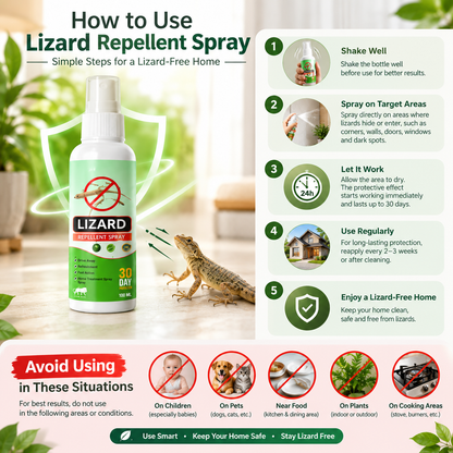 Lizard Repellent Spray – Buy 1 Get 2 Free🎁